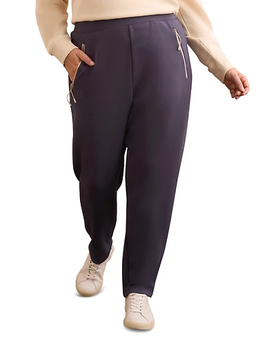 Tribal Plus Techno Lux Pull-On Ankle Pants