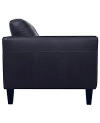 Pezley Leather Loveseat, Created for Macy's