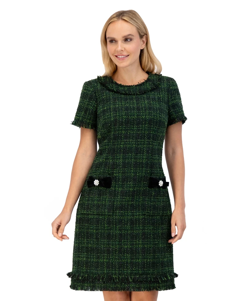 Eliza J Women's Crewneck Short Sleeves Dress