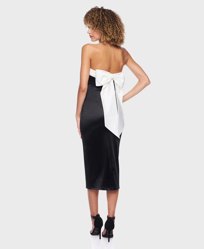 B Darlin Juniors' Strapless Sleeveless Dress