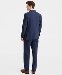 Nautica Men's Modern-Fit Cotton & Linen Nested Suit