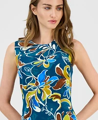 Anne Klein Women's Printed Sleeveless Sheath Dress