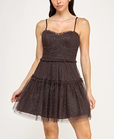 pear culture Juniors' Emma V-Neck Strappy Dress
