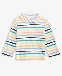 First Impressions Boys Toddler 2T-4T Long-Sleeve Striped Polo Shirt, Macy's Exclusive