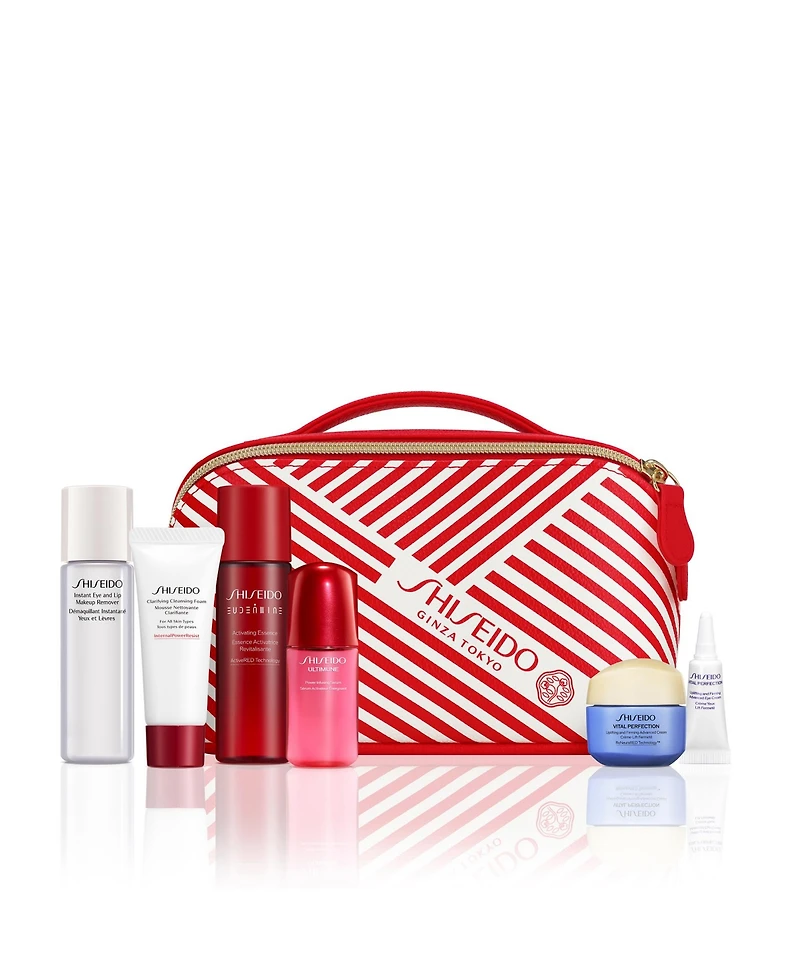 Choose your 7-Pc. Free gift with any $85 Shiseido purchase!
