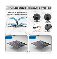 Rainsken 16 Inch Oversize Stainless Steel Rain Shower Head