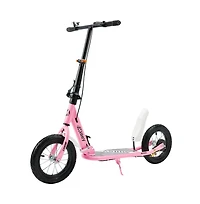Artudatech Foldable Kids Scooter with 12 Inch Shock-Absorbing Tires, Adjustable Height & Dual Brakes for Ages 7-12