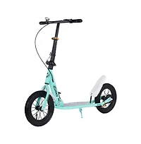Artudatech Foldable Kids Scooter with 12 Inch Shock-Absorbing Tires, Adjustable Height & Dual Brakes for Ages 7-12