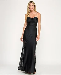 Katia Rae Women's Cowl Neck Maxi Dress