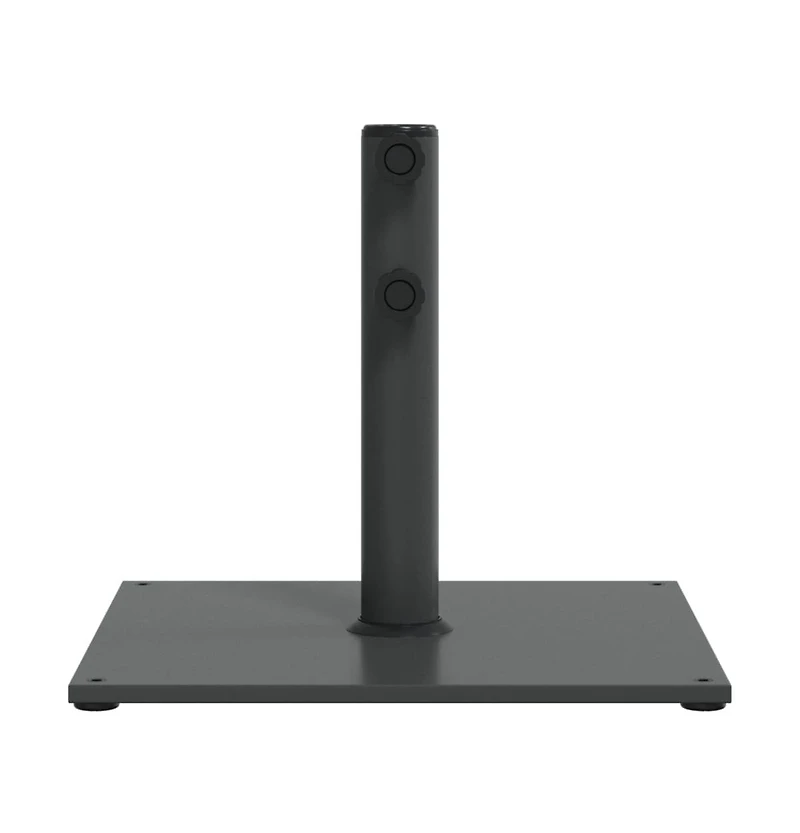vidaXL Umbrella Base Dark Grey Steel, Iron Medium Heavy Weight Endurance