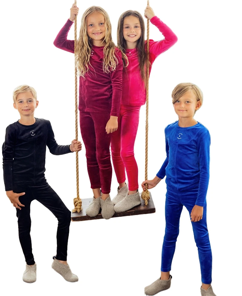 NoggiWear Baby Velour Sweet Seams Loungewear Set