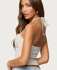 Edikted Women's Jesika Sweetheart Halter Top