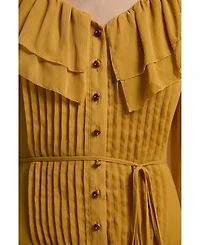 Karen Millen Georgette Ruffle Woven Maxi Dress