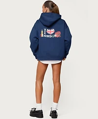 Edikted Women's Love London Oversized Hoodie