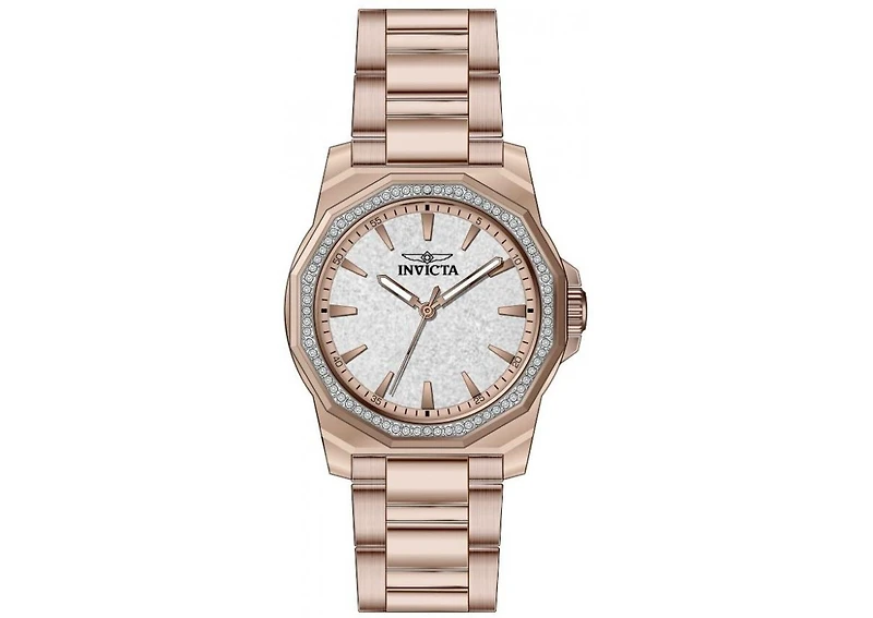 Invicta Women's Speedway Quartz 3 Hand Silver Dial Watch