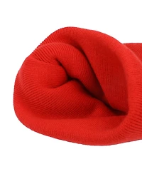 Super Mario Men's Embroidered M Logo On Red Cuff Beanie