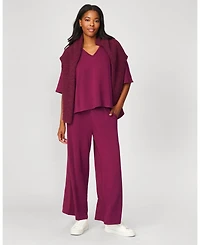 Cable & Gauge Women's V-Neck Kimono Ultra Soft Terry Top