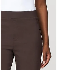 Cable & Gauge Soft Stretch Wide Leg Pull On Twill Pant