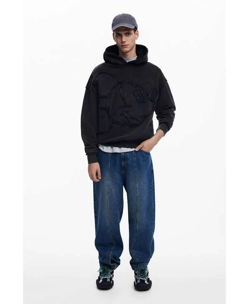 Desigual Men's Mickey Mouse patch sweatshirt