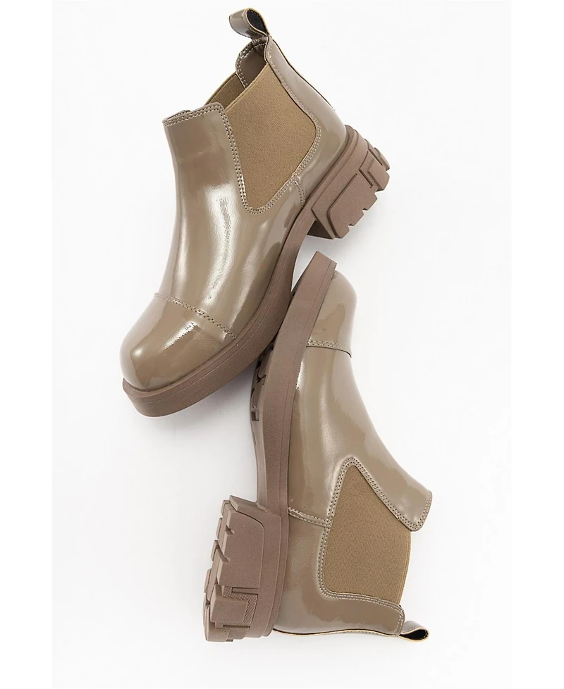 Prologue Shoes Cafune Patent Platform Boot (Women)