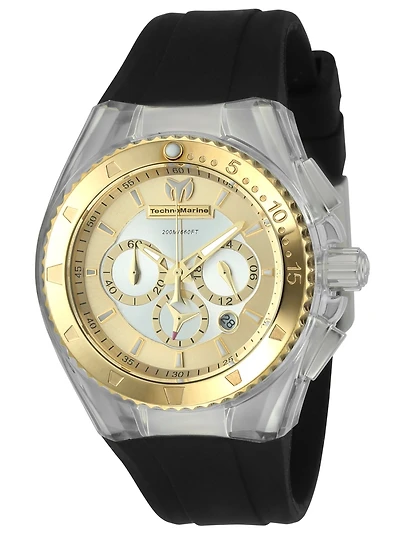 Technomarine Women's Tm-116002 Cruise Quartz Chronograph Gold Dial Watch