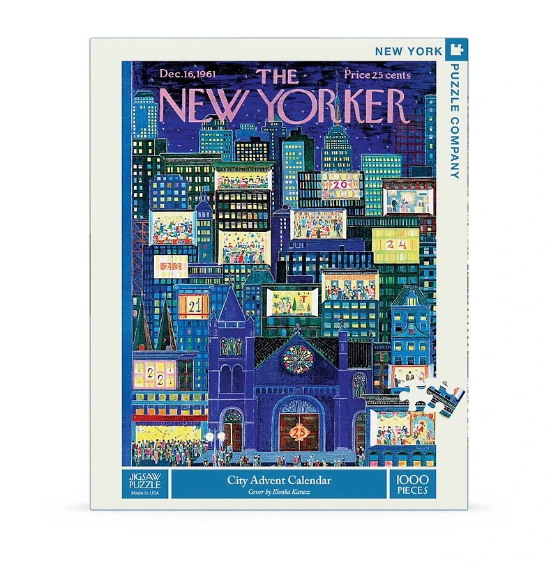 New York Puzzle Company City Advent Calendar 1000 Piece Puzzle