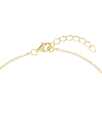 Macy's Cubic Zirconia Flower Beaded Anklet (0.14 ct. t.w.) 14kK Gold Over Sterling Silver (also Silver)