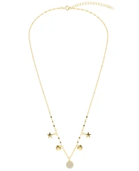 Macy's Cubic Zirconia Heart Star Pendant Necklace (0.31 ct. t.w.) Sterling Silver (also 14K Gold Over Silver)