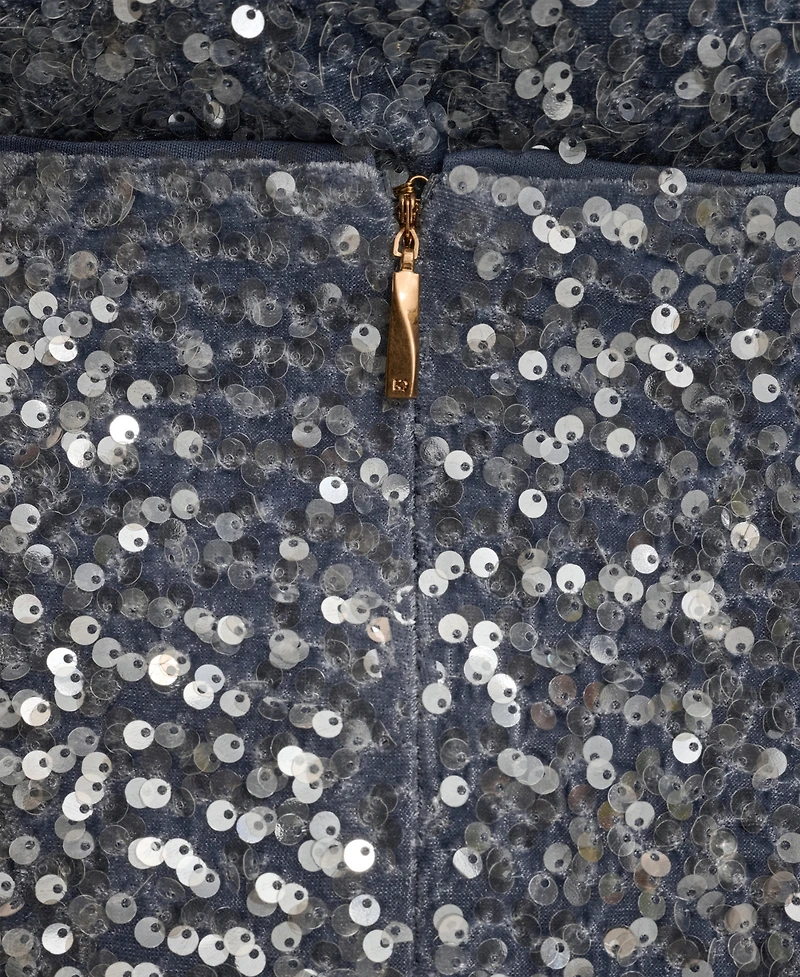 Donna Karan New York Women's Sequin Pencil Midi Skirt