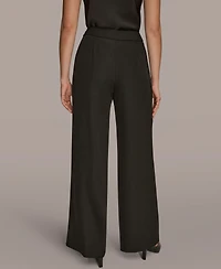 Donna Karan New York Women's Wide Leg Side Zipper Pants