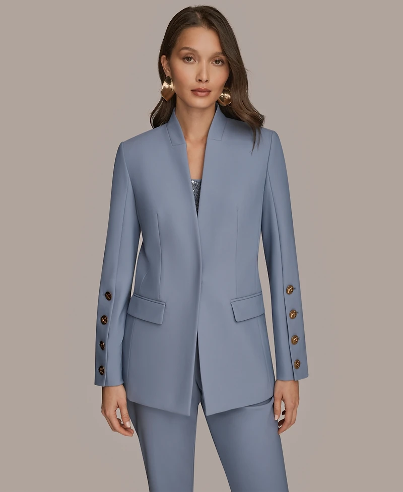 Donna Karan New York Women's Button Long Sleeve Blazer