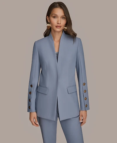 Donna Karan New York Women's Button Long Sleeve Blazer
