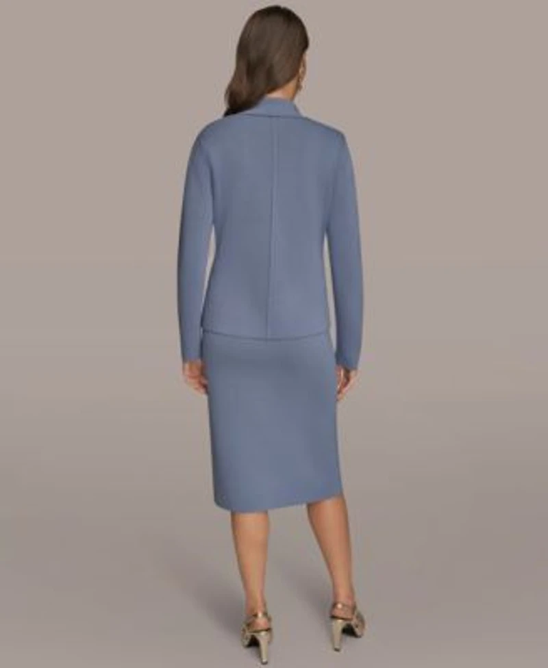Donna Karen New York Womens Sweater Blazer Skirt