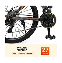 Artudatech 26" wheels 27 speed double disc brake folding mountain bike Mtb for adults