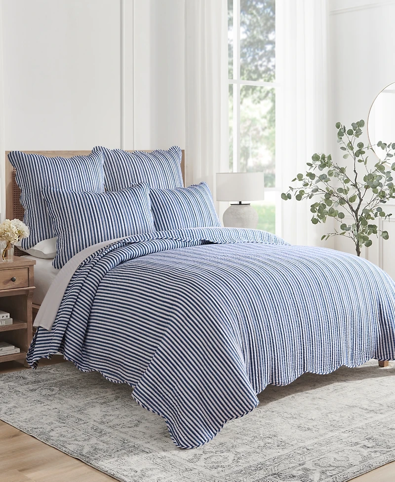 Levtex Martha Stripe 2-Pc. Sham Set, European