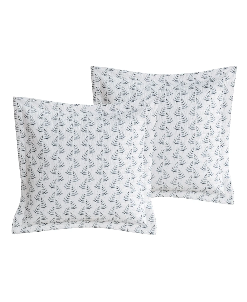 Levtex Viviana Tossed Fern 2-Pc. Sham Set, European