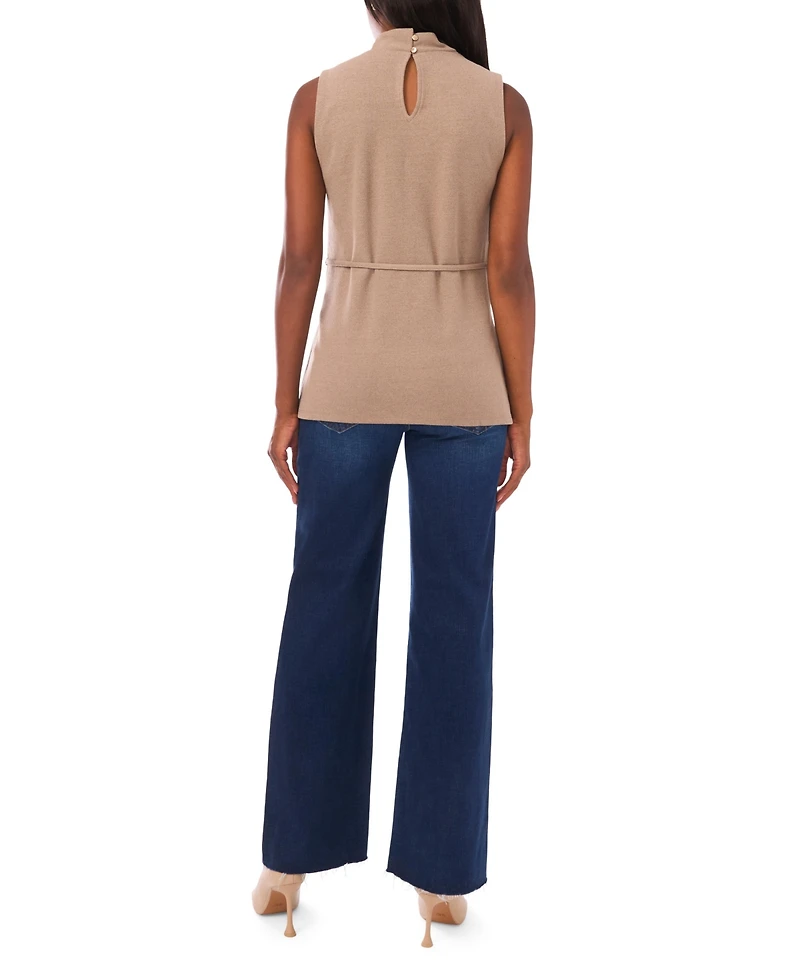 Vince Camuto Women's Mock Neck Sleeveless Top