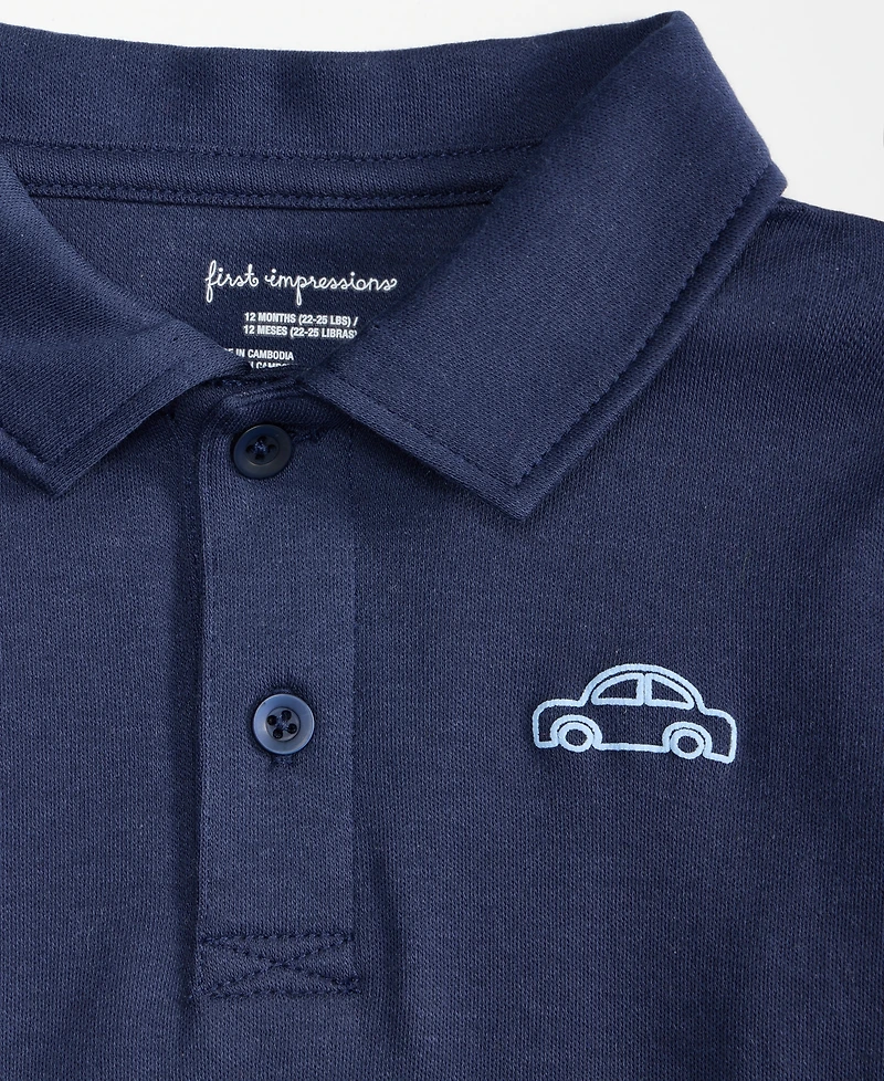 First Impressions Baby Boys Mini Car Polo Shirt, Macy's Exclusive
