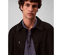 Calvin Klein Men's Thin Striped Long Sleeves Easy Shirt