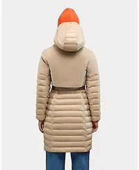 Alpenhaus Women's Beaufort Mixed Media Insulated Trench Coat