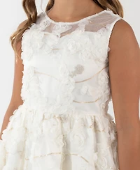 Rare Editions Girls 7-16 2-Piece Round Neck Dress and jacket Set