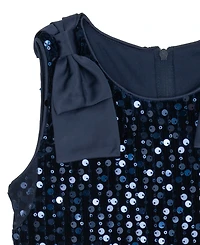 Rare Editions Girls 2T-6X Sequined Sleeveless Dress