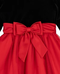 Rare Editions Girls 7-16 2-Piece Long-Sleeves Dress and Mini Handbag Set