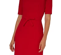 Adrianna Papell Women's Mini Bow-Front Sheath Dress