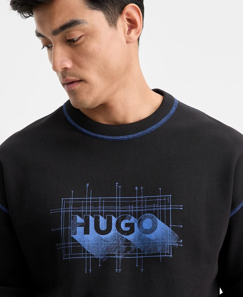 Hugo Boss Men's Nothalic Long-Sleeve Logo Graphic Sweatshirt