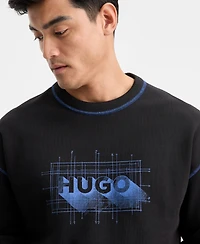 Hugo Boss Men's Nothalic Long-Sleeve Logo Graphic Sweatshirt