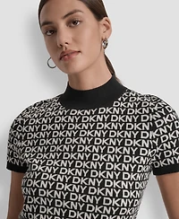 Dkny Jeans Petite Short Sleeves Sweater