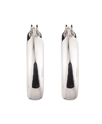 Lauren Ralph Lauren Sculptural Sterling Silver Hoop Earrings