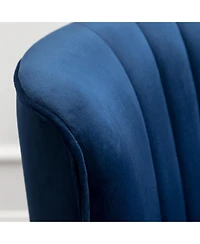 Jujabu Contemporary Velvet Upholstered Accent Chair