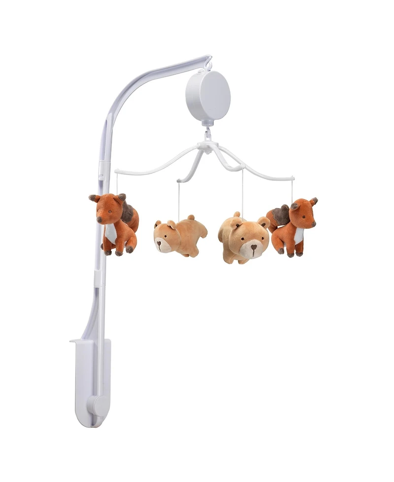 Bedtime Originals Animal Alphabet Bear/Fox Musical Baby Crib Mobile Soother Toy